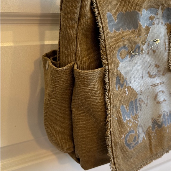 Minga London Star Canvas Messenger Bag EUC boho grunge Y2K indie Gorpcore - Picture 5 of 11